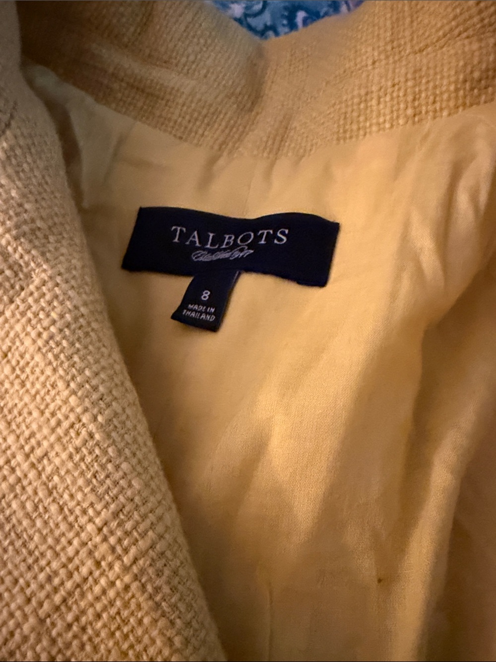Talbots Bright Yellow Textured Button-Front Jacket - Picture 2 of 6